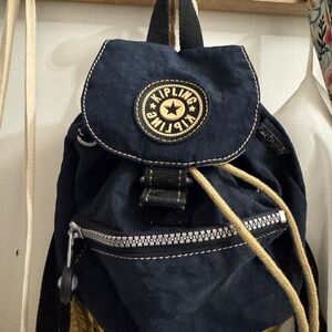 Kipling vintage 90’s Dark Blue Mini Backpack